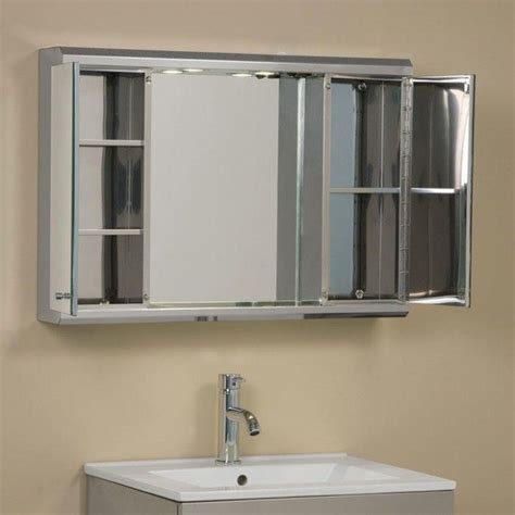 stainless steel medicine cabinet home depot|stainless steel wall mounted cabinet.